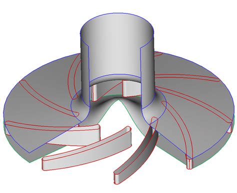 examined radial impeller  scientific diagram