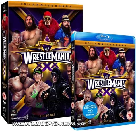 WWE WrestleMania 30 DVD Runs Over 8.5 Hours, Blu-Ray Extras Confirmed ...