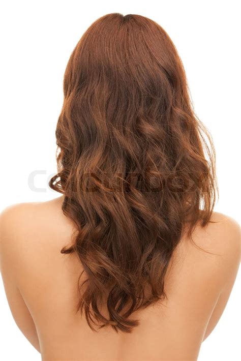 woman with long hair from the back | Stock image | Colourbox