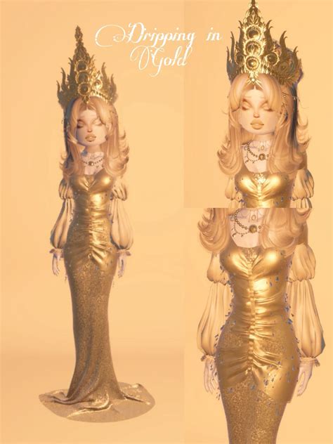 Dress to Impress: Dripping in Gold | Dress to impress, Glitter outfit