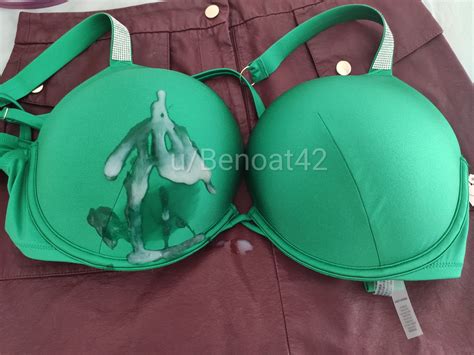 Cum on freshly bought VS Swim green bombshell bikini - 38DD : r