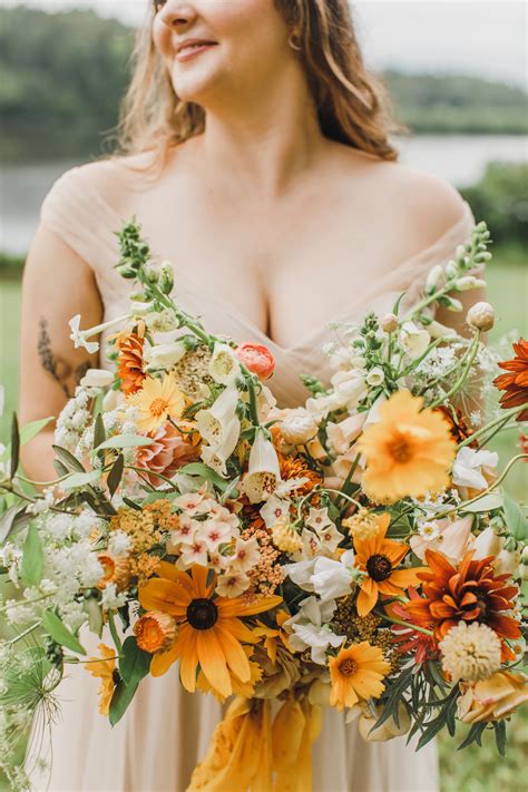 20 stunning sunflower wedding bouquets – Artofit