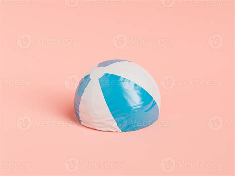 Deflated beach ball with stripes 8004697 Stock Photo at Vecteezy