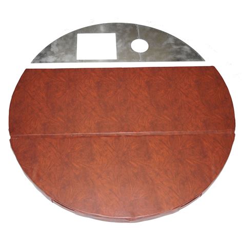 6' Vinyl / Aluminum Cover w/ Snorkel Stove Cut - Snorkel Hot Tubs