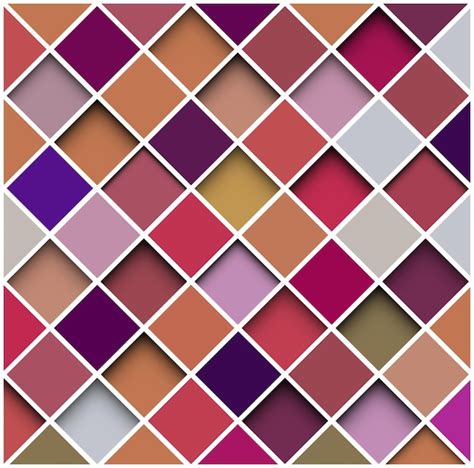 Desenhos De Mosaico Quadrado - Ilustração em vetor mosaico quadrado de fundo abstrato | Vetor Premium