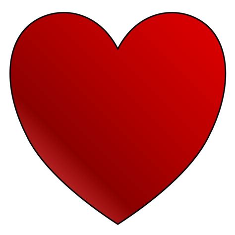 clip art red heart drawing  image