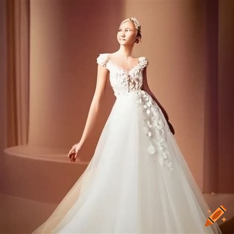 seashell embroidered wedding dress timeless elegance  coastal charm