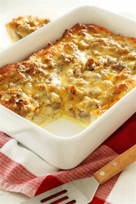 Breakfast Casserole with Biscuits - Weekend Craft