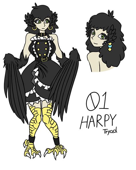 30 Day Monster Girl Challenge - Day1 Harpy by TrueMahogany on DeviantArt