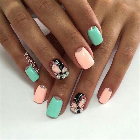 Бабочки | Nail art, Nails, Pretty nails