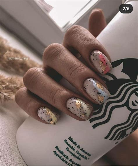 Gel nails foil marble | Gel nails, Subtle nails, Nails
