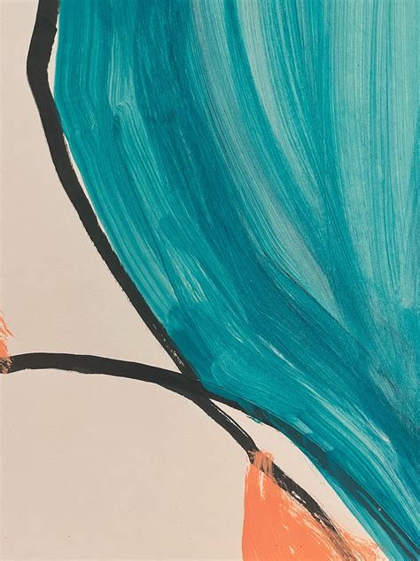 Alysha Grace Marko - Nude woman (Blue): Original Contemporary Ink and