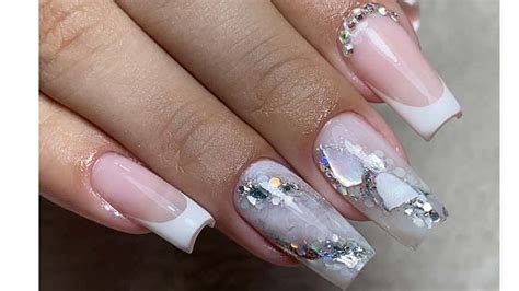 Unha De Gel Transparente Decorada - Modelos De Unha Decorada Em Gel - Unha Decorada Simples