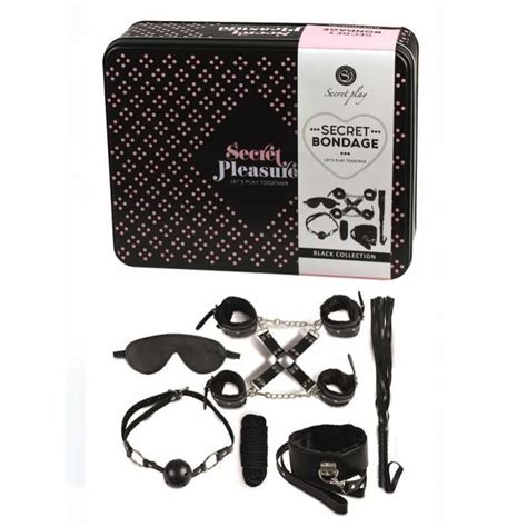 Coffret Bondage Complet 7 Accessoires Simili Cuir | Secret Play