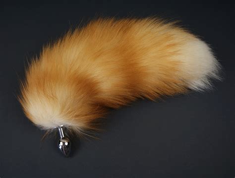 Tail butt plug Butt plug tail Real fox tail plug Sex toy | Etsy