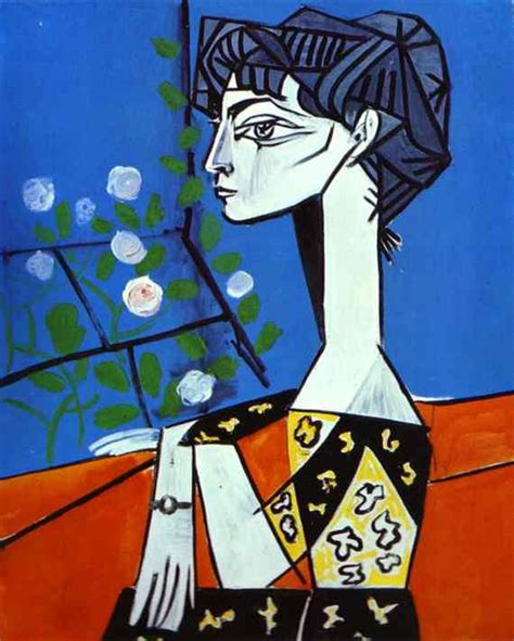 Пабло Пикассо — "Жаклин с цветами", 1954 год
