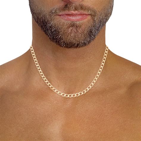collar eslabon barbado en oro amarillo  kilates nacional monte de