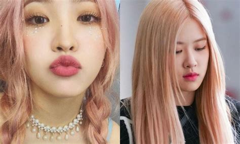 K-Pop айдолы, которые красили волосы в цвет «персиковый пух» ещё до ...