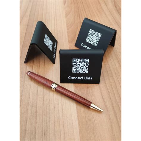 Acrylic QR Menu Stands, Touchless Menu QR Stand, Easy Wipe, Connect ...