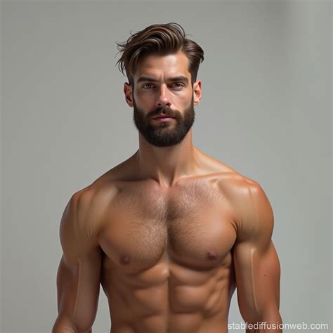 detailed realistic portrait   young man stable diffusion