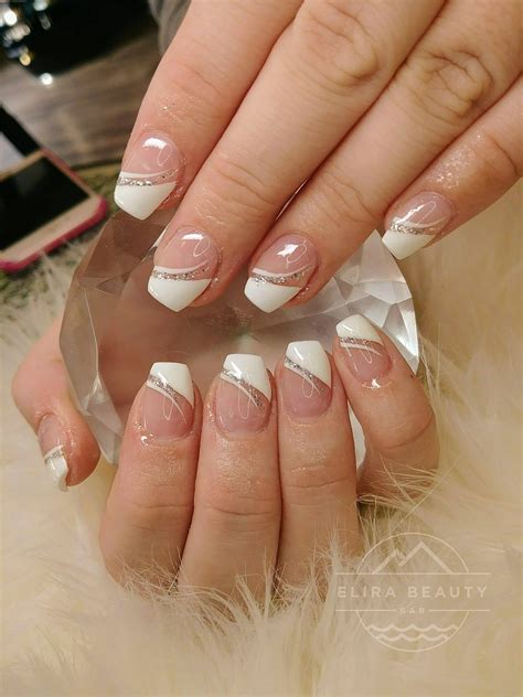 New Style of French Tip nails. Acrylic Nails | French manicure nail ...