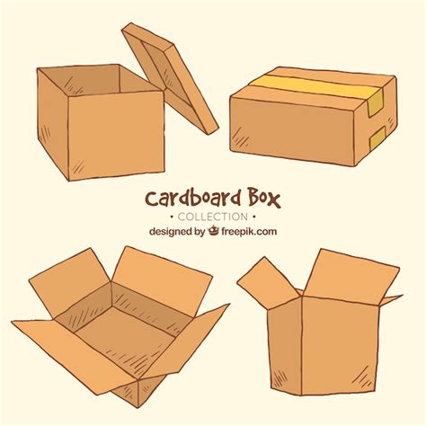 Free Vector | Collection of cardboard boxes to shipping