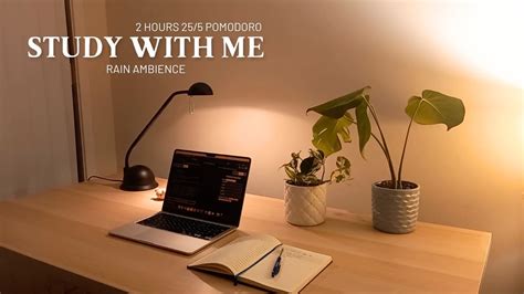 hour study   quiet studying  home rain sound