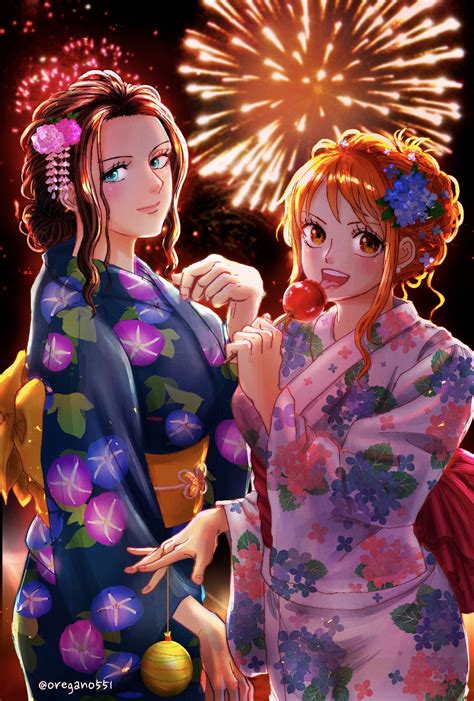 Nami With Nico Robin