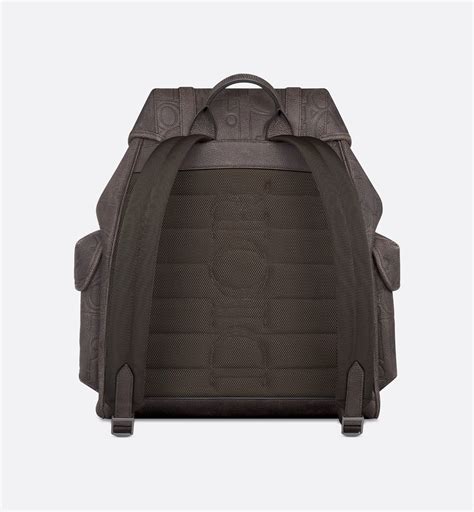 Dior Hit the Road Backpack with Flap Brown Dior Gravity Vintage Leather