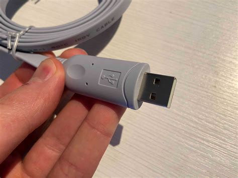 USB към RS232 конзолен кабел Cisco HP Huawei суич console рутер RJ45 гр ...