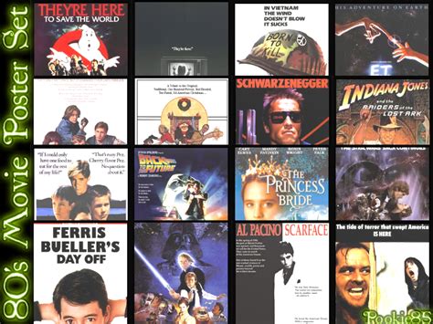 The Sims Resource - 80's Movie Poster Set