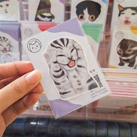 Shrieking Cat Meme Vinyl Waterproof Sticker by yangdere | Shopee ...