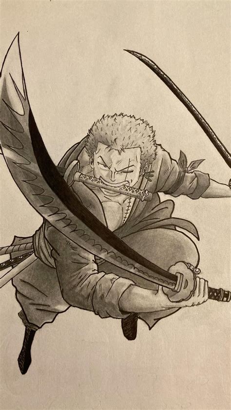 roronoa zoro  piece drawing character drawing character sketch