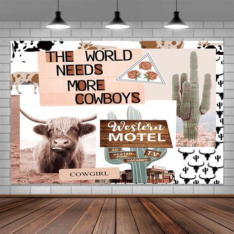 Rustic Western Photo Backdrop Photography Background, Funny Longhorn ...