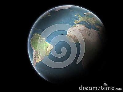 Planet Earth Without Clouds Royalty Free Stock Image - Image: 6856