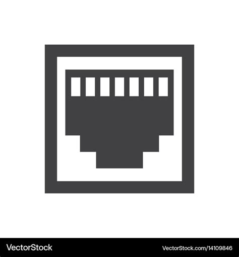 Rj45 icon Royalty Free Vector Image - VectorStock