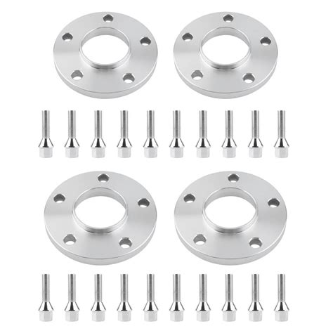 Tebru Car Wheel Spacer, Wheel Spacers, Car 2Pcs 15mm&20mm Hub Centric Aluminum Wheel Spacers ...