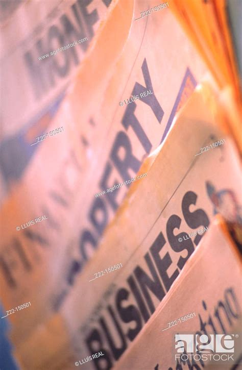 financial newspapers stock photo picture  rights managed image