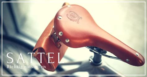 Fahrradsattel richtig einstellen - Tipps von Experten