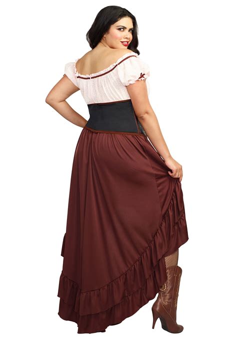 Plus Size Saloon Gal Women's Costume