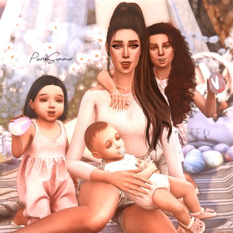 Download (ParisSimmer) - Easter Family Portraits - The Sims 4 Mods ...