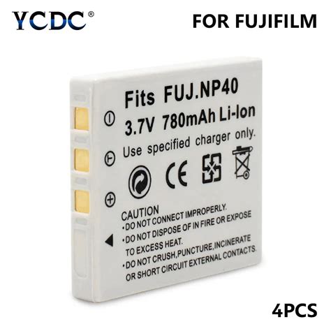 YCDC 4Pieces NP 40 NP 40N D LI8 Li ion Digital Camera Battery ...