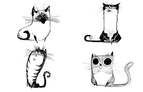 Cat Drawings Wallpapers - Wallpaper Cave