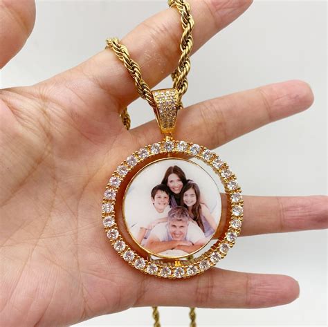 Personalized Photo Jewelry Custom Photo Memory Jewelry Double | Etsy
