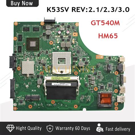 K53SV Motherboard REV2.1 For Asus K53SV REV2.1 A53S K53S X53S K53SC ...