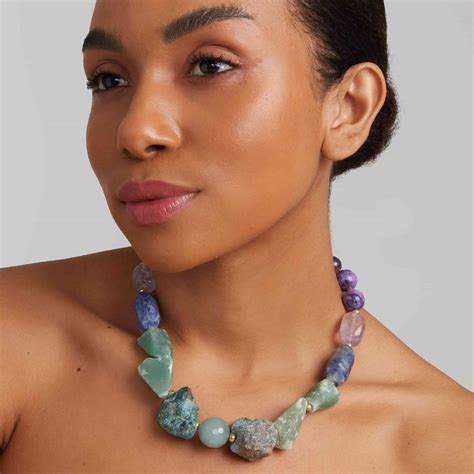 Colar Pedras Naturais Rainbow - Misha por Mica Rocha