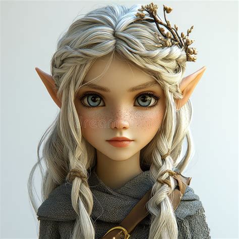 Highly Detailed 3d Fantasy Elf Character Model T Pose Long Ears