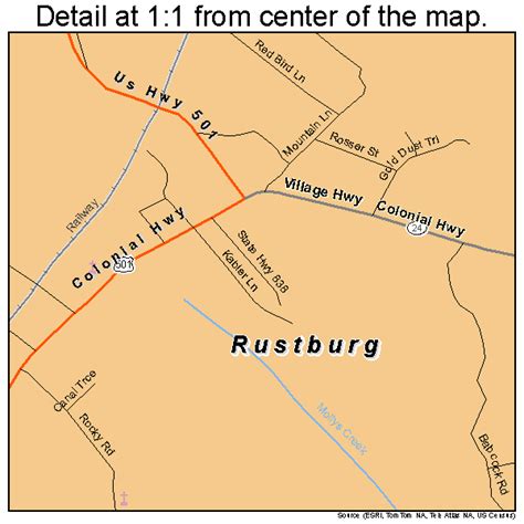 Rustburg Virginia Street Map 5169536