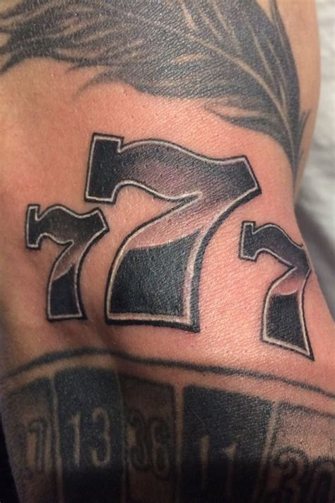 777 blackandwhite gambling tattoo - a must have on your skin for ...