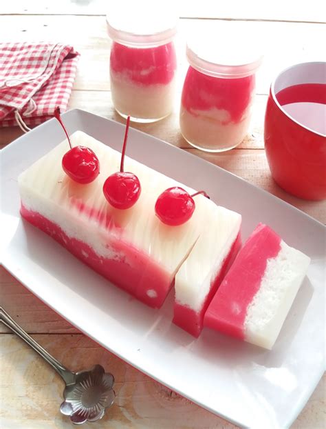 cara membuat puding merah putih 10